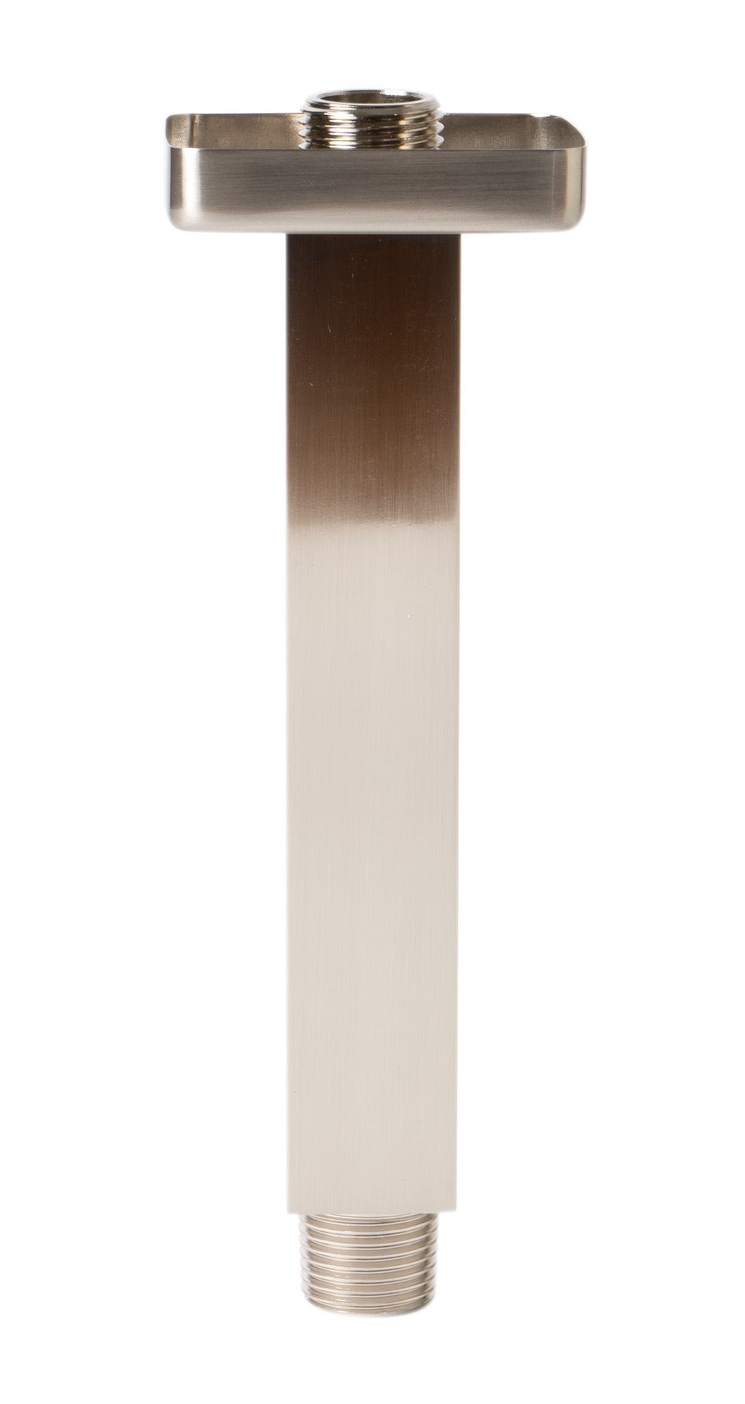ALFI brand ABSA6S-BN Brushed Nickel 6" Square Ceiling Shower Arm, Brass, Black