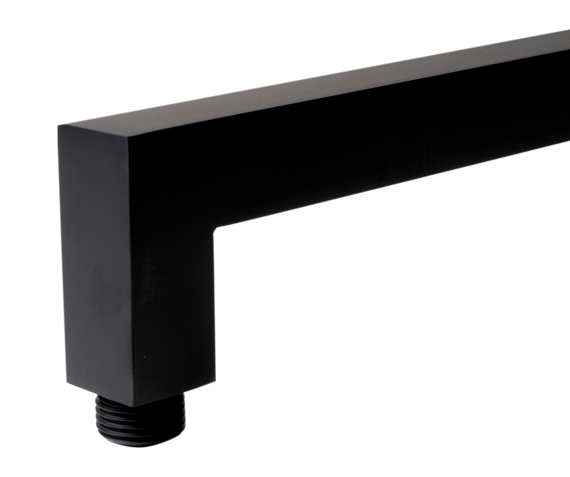 ALFI brand ABSA20S-BM Black Matte 20" Square Wall Shower Arm, Brass