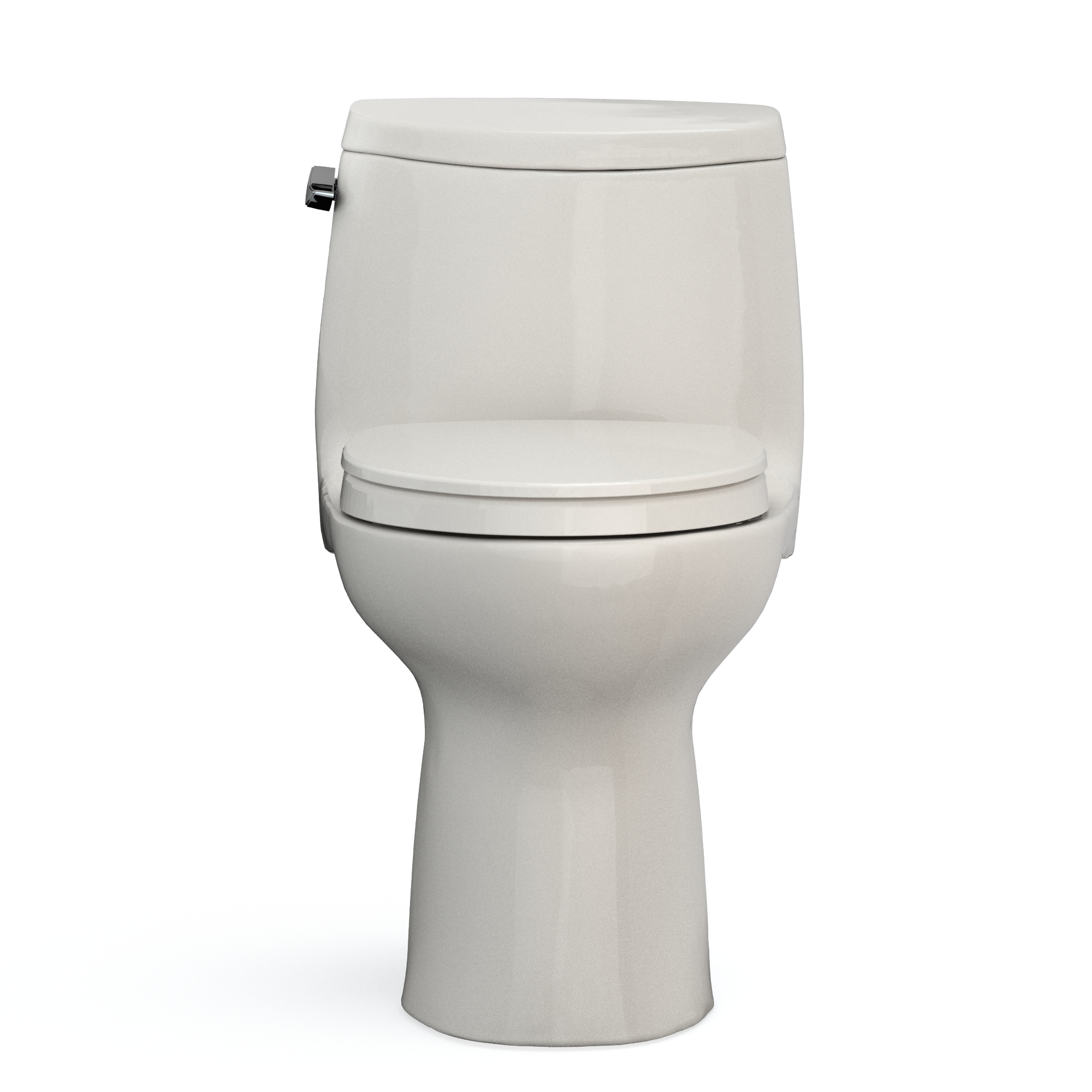 TOTO UltraMax II One-Piece Elongated 1.28 GPF Universal Height Toilet with CEFIONTECT and SS124 SoftClose Seat, WASHLET+ Ready, Sedona Beige, Vitreous China|Plastic, MS604124CEFG#12