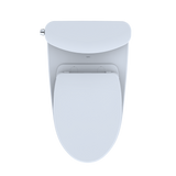 TOTO Nexus 1G Two-Piece Elongated 1.0 GPF Universal Height Toilet with CEFIONTECT and SS124 SoftClose Seat, WASHLET+ Ready, Cotton White, Vitreous China, MS442124CUFG#01