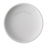 ALFI brand 15.13" x 15.13" Round Above Mount Resin Bathroom Sink, White Matte, No Faucet Hole, ABRS15R