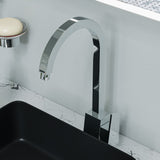 ALFI Polished Chrome Gooseneck Single Hole Bathroom Faucet, AB3470-PC