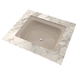 TOTO Guinevere Rectangular Undermount Bathroom Sink with CEFIONTECT, Bone, Vitreous China, LT973G#03