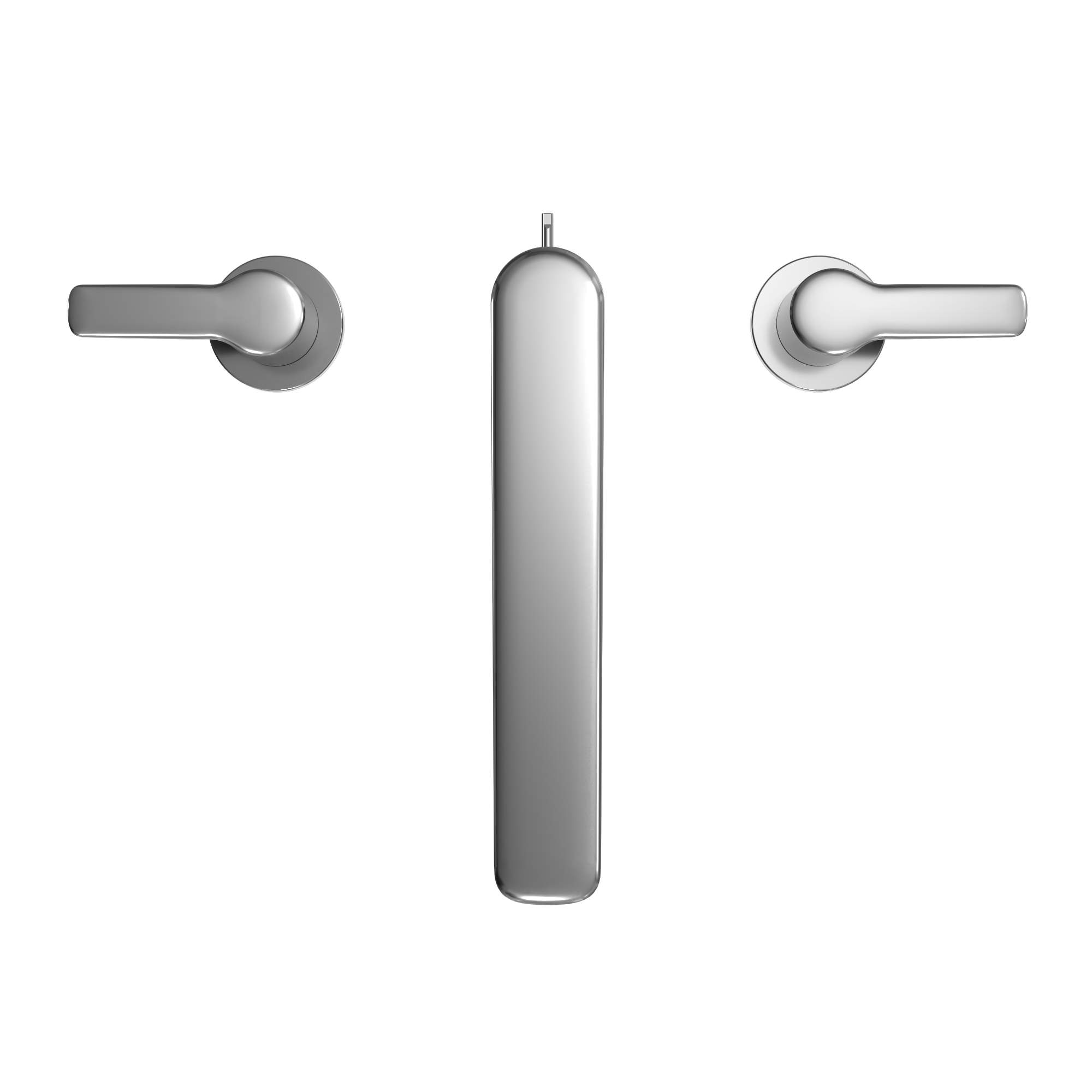 TOTO GS Two-Handle Deck-Mount Roman Tub Filler Trim, Polished Chrome, Brass, TBG03201U#CP
