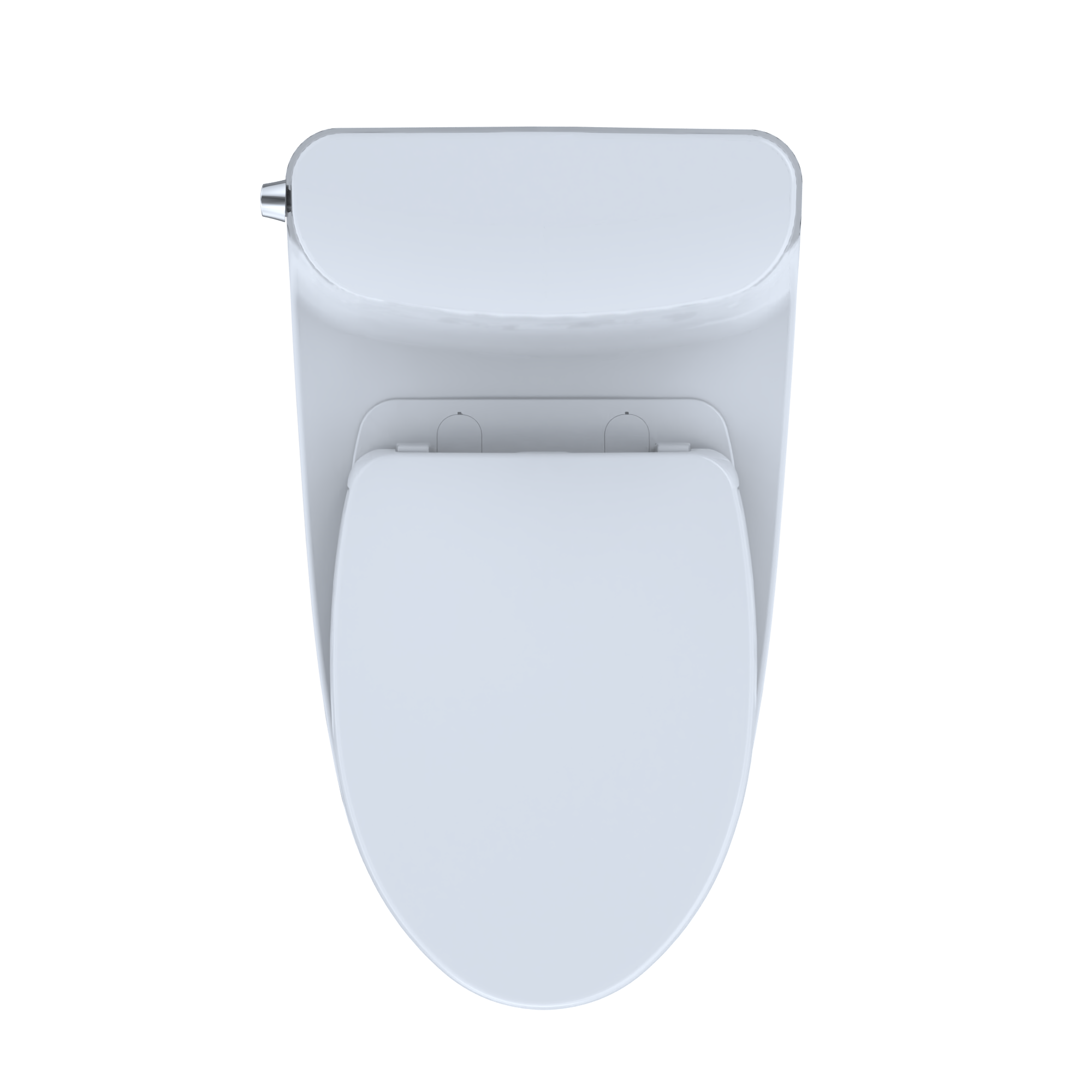 TOTO Nexus One-Piece Elongated 1.28 GPF Universal Height Toilet with CEFIONTECT and SS124 SoftClose Seat, WASHLET+ Ready, Cotton White, Vitreous China, MS642124CEFG#01