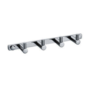 Alternate Image for ALFI brand AB9528 Polished Chrome Wall Mounted 4 Prong Robe / Towel Hook Bathroom Accessory, Brass, AB9528-PC