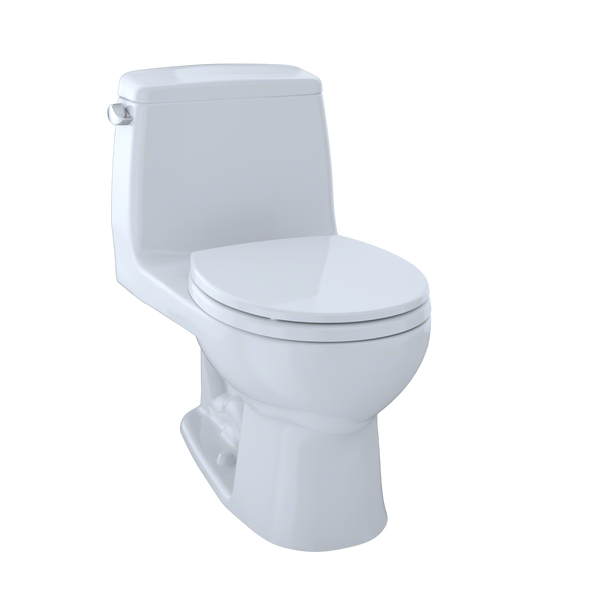 TOTO Ultimate One-Piece Round Bowl 1.6 GPF Toilet, Cotton White, Vitreous China, MS853113#01