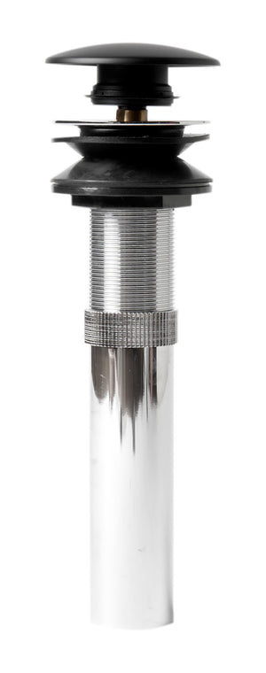 Alternate Image for ALFI brand Brass, AB9056-BM Black Matte Pop Up Drain with Overflow
