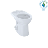 TOTO Drake II Universal Height Round Toilet Bowl with CEFIONTECT, Cotton White, Vitreous China, C453CUFG#01