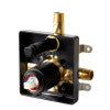 ALFI brand AB3101-BM Black Matte Shower Valve with Rounded Lever Handle and Diverter, Brass