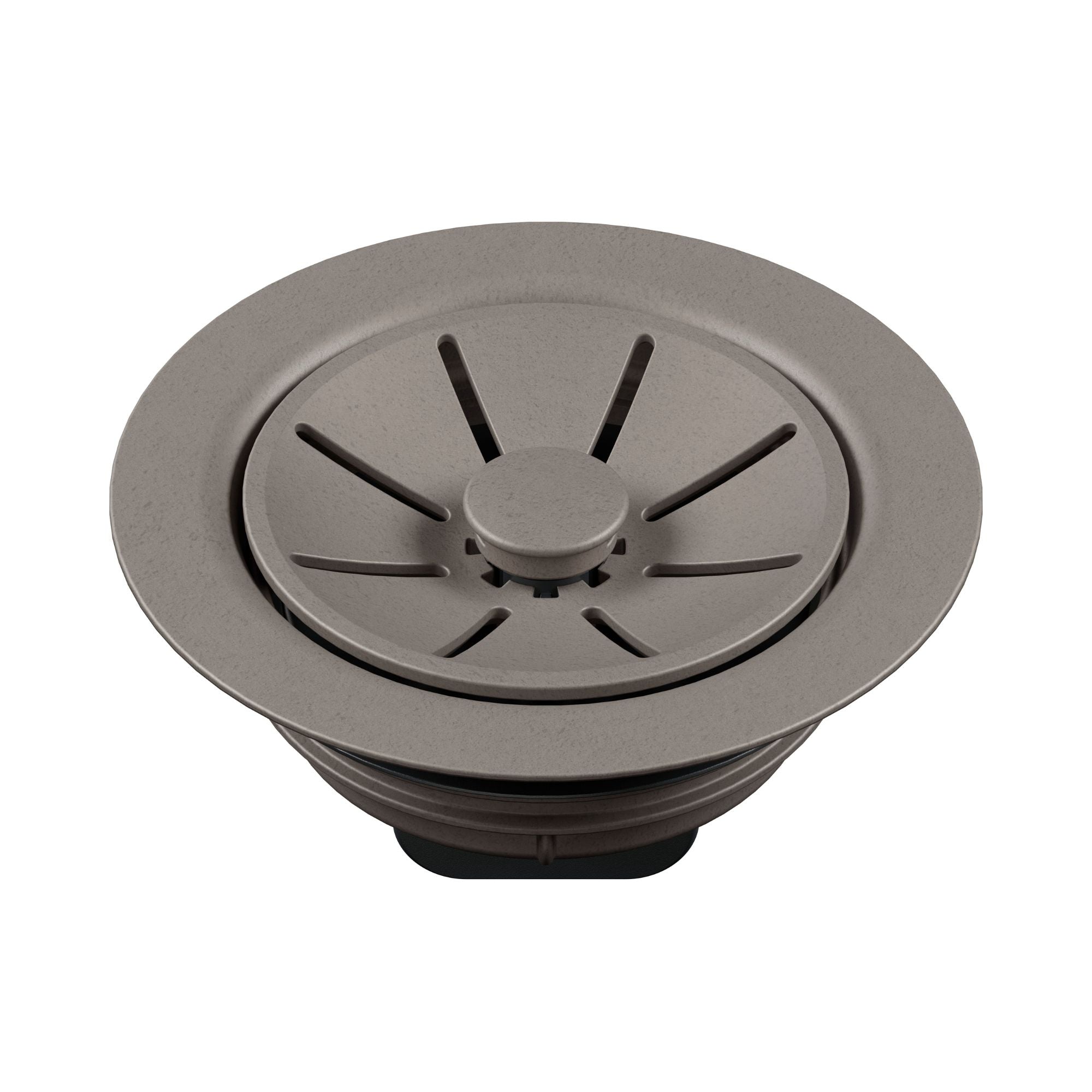 Blanco Essential Silgranit Color-Matched Disposal Flange Drain Insert with Waste Scraper - Truffle