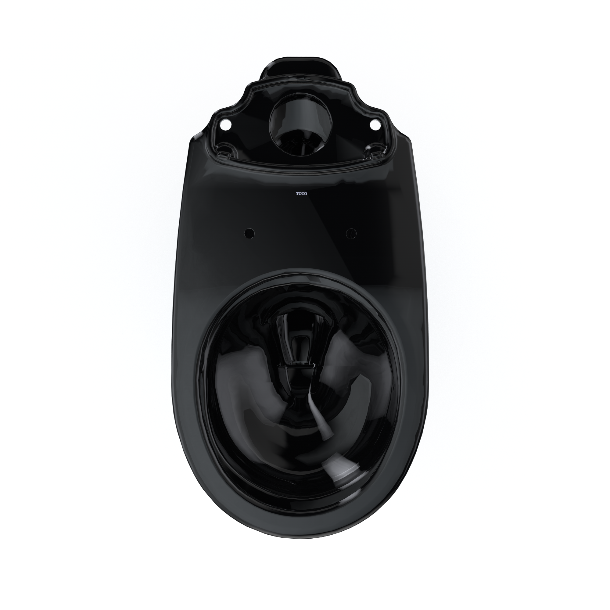 TOTO Drake Round TORNADO FLUSH Toilet Bowl, Ebony, Vitreous China, C775CEF#51