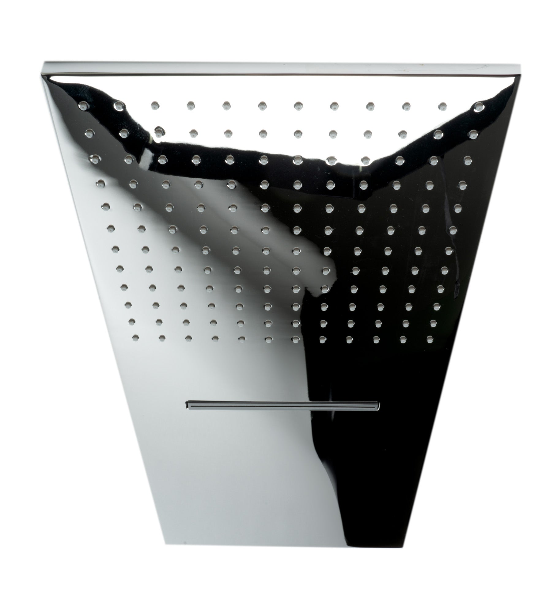 ALFI brand RAIN10SW-PC Polished Chrome 10" Wall-Mounted Square Waterfall Rain Shower Head, Brass