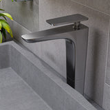 Main Image of ALFI Brushed Nickel Tall Single Hole Modern Bathroom Faucet, AB1778-BN