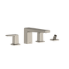 TOTO GB Two-Handle Deck-Mount Roman Tub Filler Trim with Handshower, Brushed Nickel, Brass, TBG10202U#BN