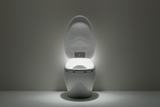 TOTO NEOREST NX2 Dual Flush 1.0 or 0.8 GPF Toilet with Integrated Bidet Seat and EWATER+ and ACTILIGHT, Cotton White, Vitreous China|Plastic, MS903CUMFX#01