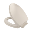 TOTO SoftClose Non Slamming, Slow Close Round Toilet Seat and Lid, Bone, Plastic, SS113#03