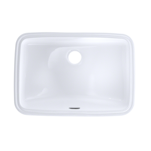 Alternate Image for TOTO 19" x 12-3/8" Rectangular Undermount Bathroom Sink with CEFIONTECT, Cotton White, Vitreous China, LT542G#01