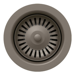 Alternate Image for Blanco Color-Coordinated Metal Basket Strainer Drain - Volcano Gray, Stainless Steel, 203441