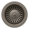 Blanco Color-Coordinated Metal Basket Strainer Drain - Volcano Gray, Stainless Steel, 203441