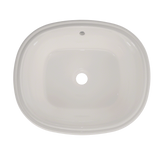 TOTO Maris 17-5/8" x 14-9/16" Oval Undermount Bathroom Sink with CEFIONTECT, Colonial White, Vitreous China, LT483G#11