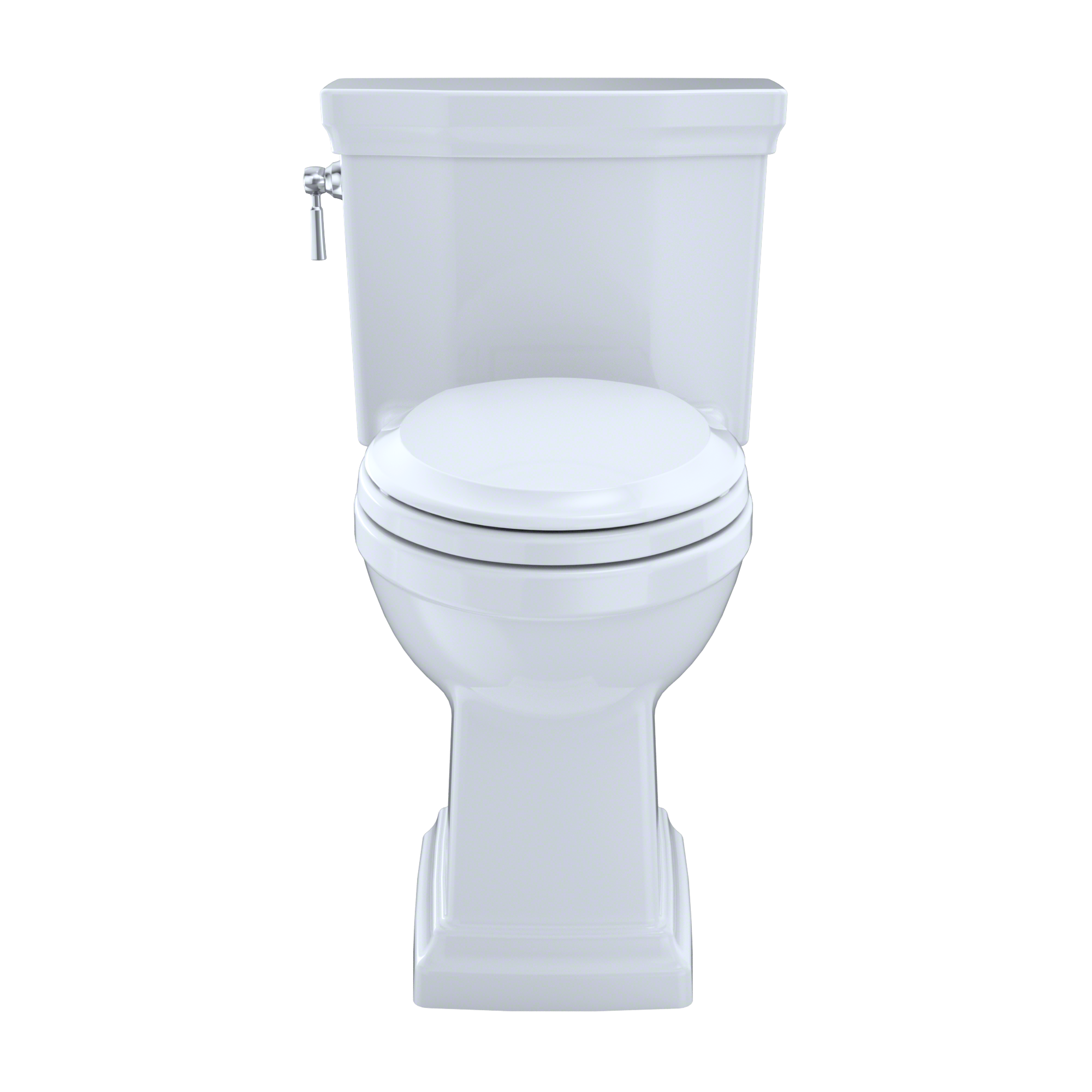 TOTO Promenade II One-Piece Elongated 1.28 GPF Universal Height Toilet with CEFIONTECT, Colonial White, Vitreous China, MS814224CEFG#11