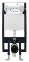 EAGO PWG380-PC Polished Chrome Dual Flush Wall Mounted Toilet Tank Carrier for WD101, WD332, WD333, Metal