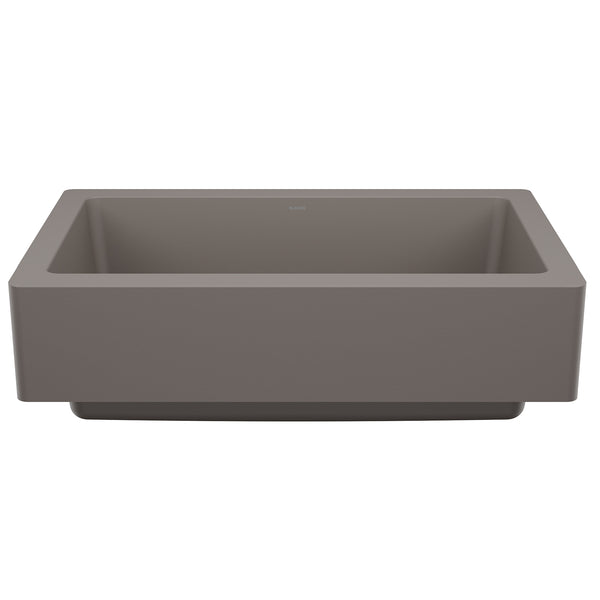 Blanco Vintera 30" Silgranit Farmhouse Sink, Volcano Gray, No Faucet Hole, 527417