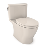 TOTO Nexus 1G Two-Piece Elongated 1.0 GPF Universal Height Toilet with CEFIONTECT and SS124 SoftClose Seat, WASHLET+ Ready, Sedona Beige, Vitreous China, MS442124CUFG#12