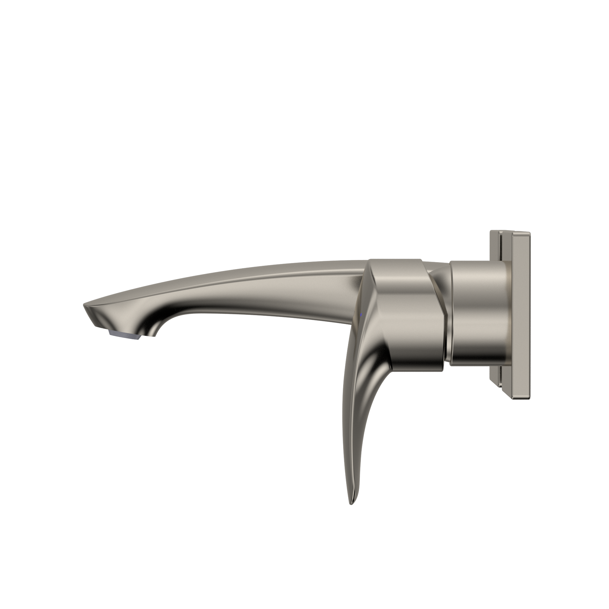 TOTO GM 1.2 GPM Wall-Mount Single-Handle Bathroom Faucet with COMFORT GLIDE Technology, Polished Nickel, Brass, TLG09307U#PN
