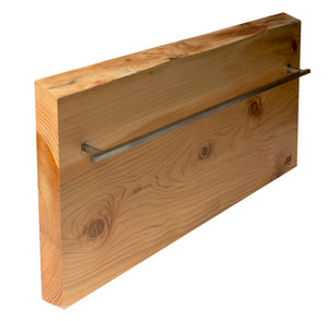 Alternate Image for ALFI brand ABTW3216H 32"x16" Live Edge Cedar Wood Towel Warmer, Natural Wood
