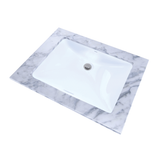 TOTO 20" Rectangular Undermount Bathroom Sink with CEFIONTECT, Cotton White, Vitreous China, LT1535G#01