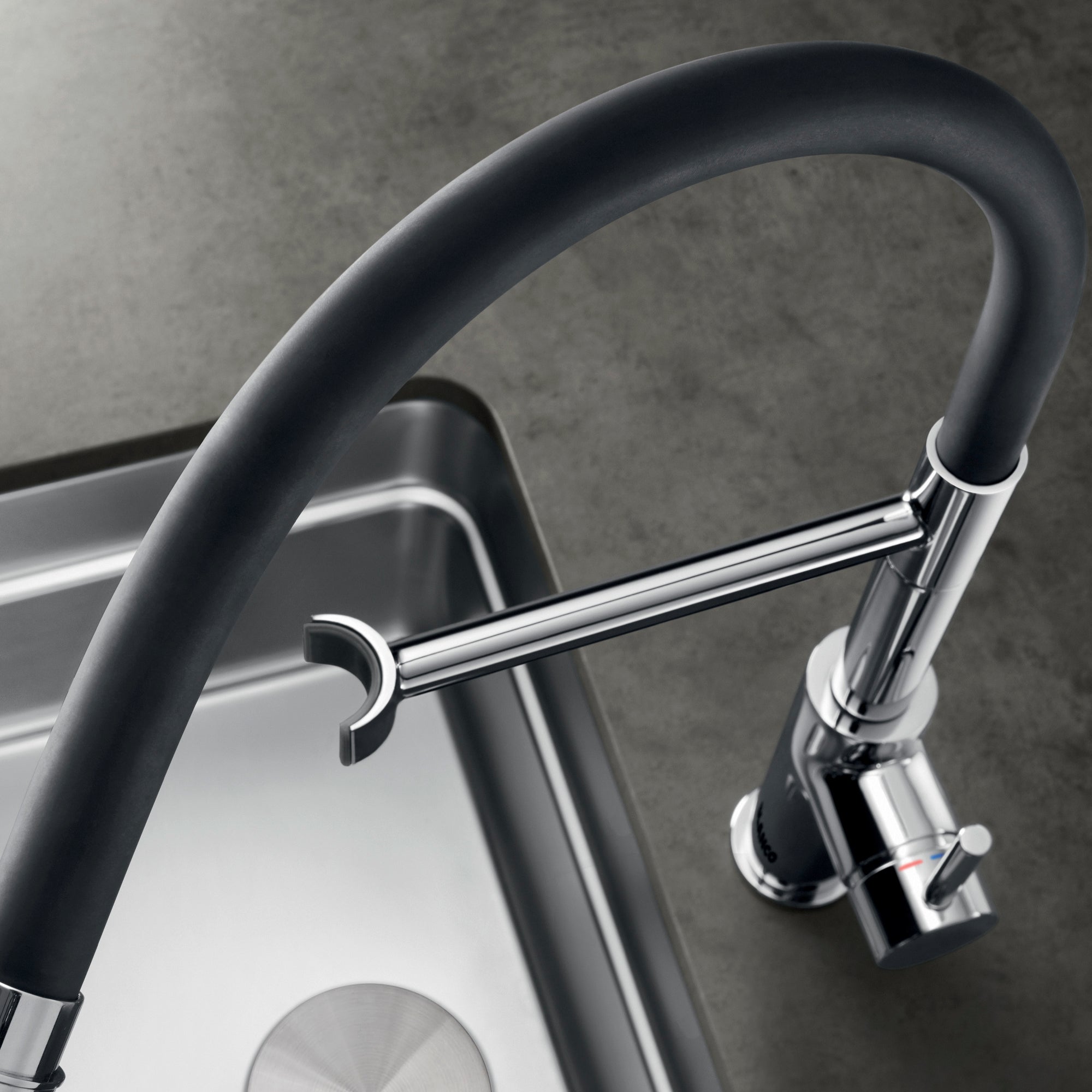 Blanco Catris Flexo Semi-Pro Pull-Down Dual-Spray Kitchen Faucet, Chrome, 1.5 GPM, Brass, 402447