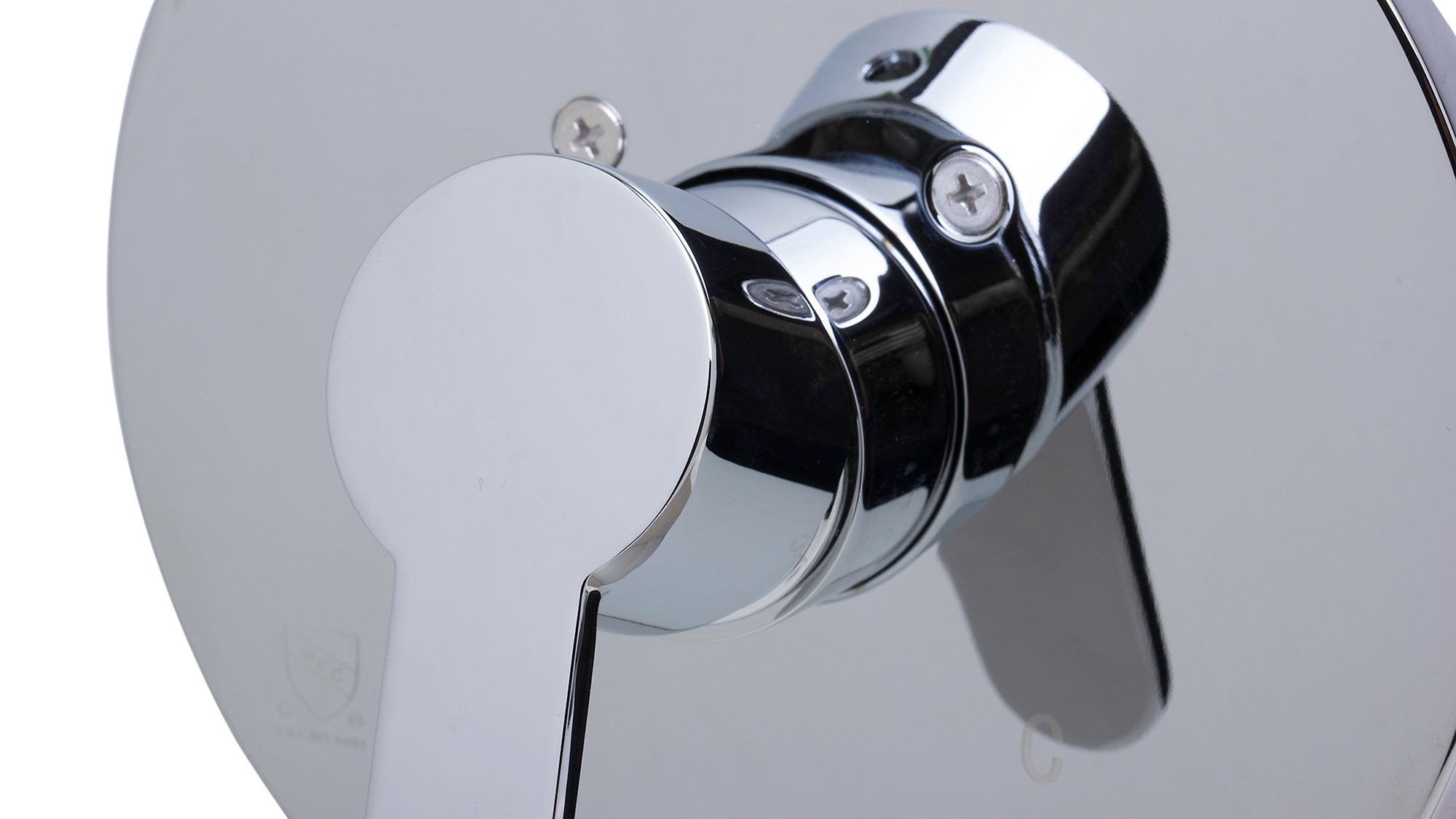 ALFI brand AB3001-PC Polished Chrome Shower Valve Mixer with Rounded Lever Handle, Brass