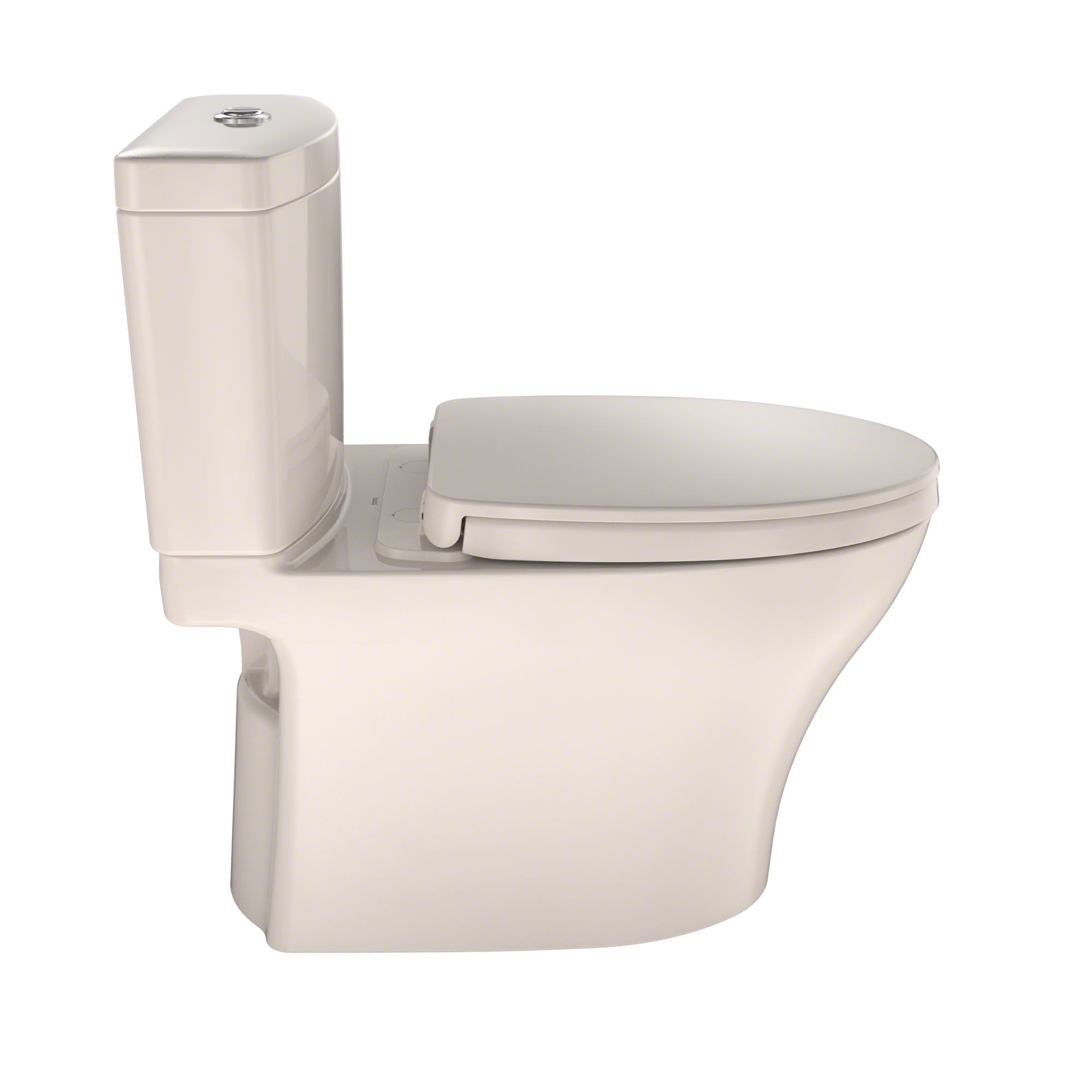 TOTO Aquia IV Two-Piece Elongated Dual Flush 1.28 and 0.9 GPF Universal Height Toilet with CEFIONTECT, WASHLET+ Ready, Sedona Beige, Vitreous China, MS446124CEMFGN#12