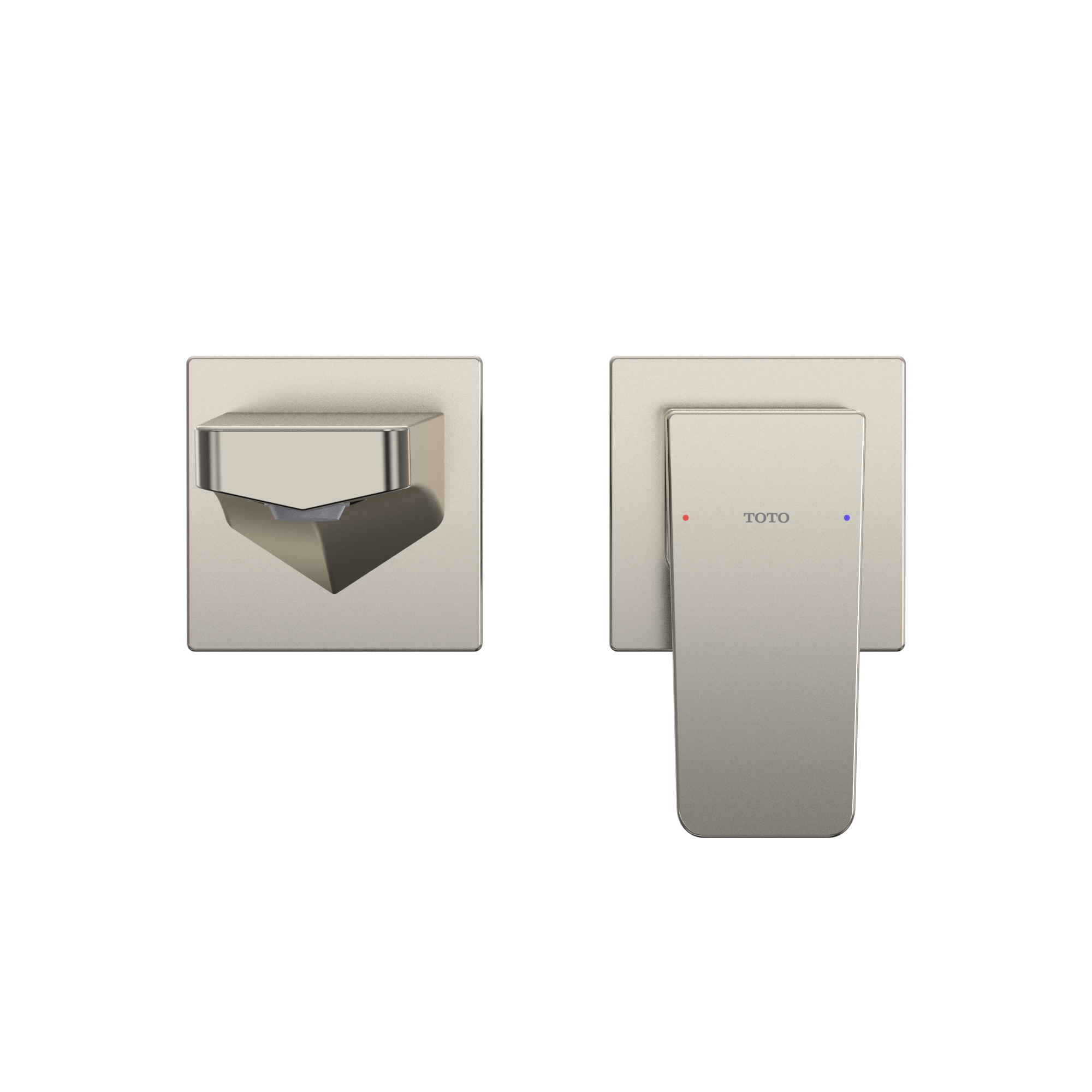TOTO GE 1.2 GPM Wall-Mount Single-Handle Bathroom Faucet with COMFORT GLIDE Technology, Polished Nickel, Brass, TLG07307U#PN