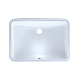 TOTO 21-1/4" x 14-3/8" Large Rectangular Undermount Bathroom Sink with CEFIONTECT, Cotton White, Vitreous China, LT540G#01