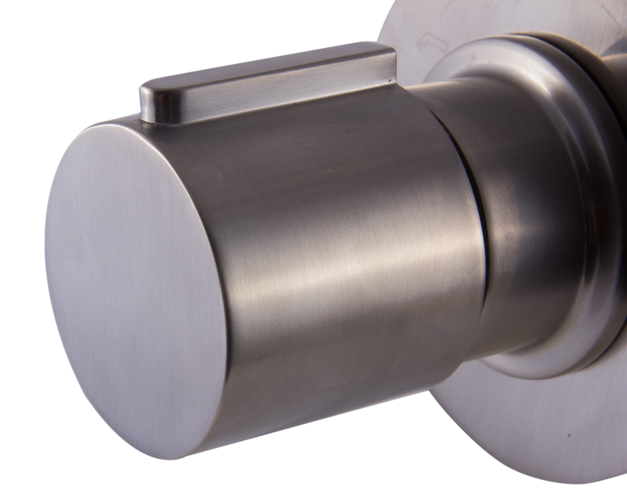 ALFI brand AB9101-BN Brushed Nickel Modern Round 3 Way Shower Diverter, Brass