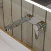 ALFI Polished Chrome Wall Mounted Modern Bathroom Faucet, AB1772-PC