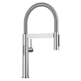 Blanco Culina II Mini Sensor Pull-Down Dual-Spray Kitchen Faucet, PVD Steel, 1.5 GPM, Brass, 527477