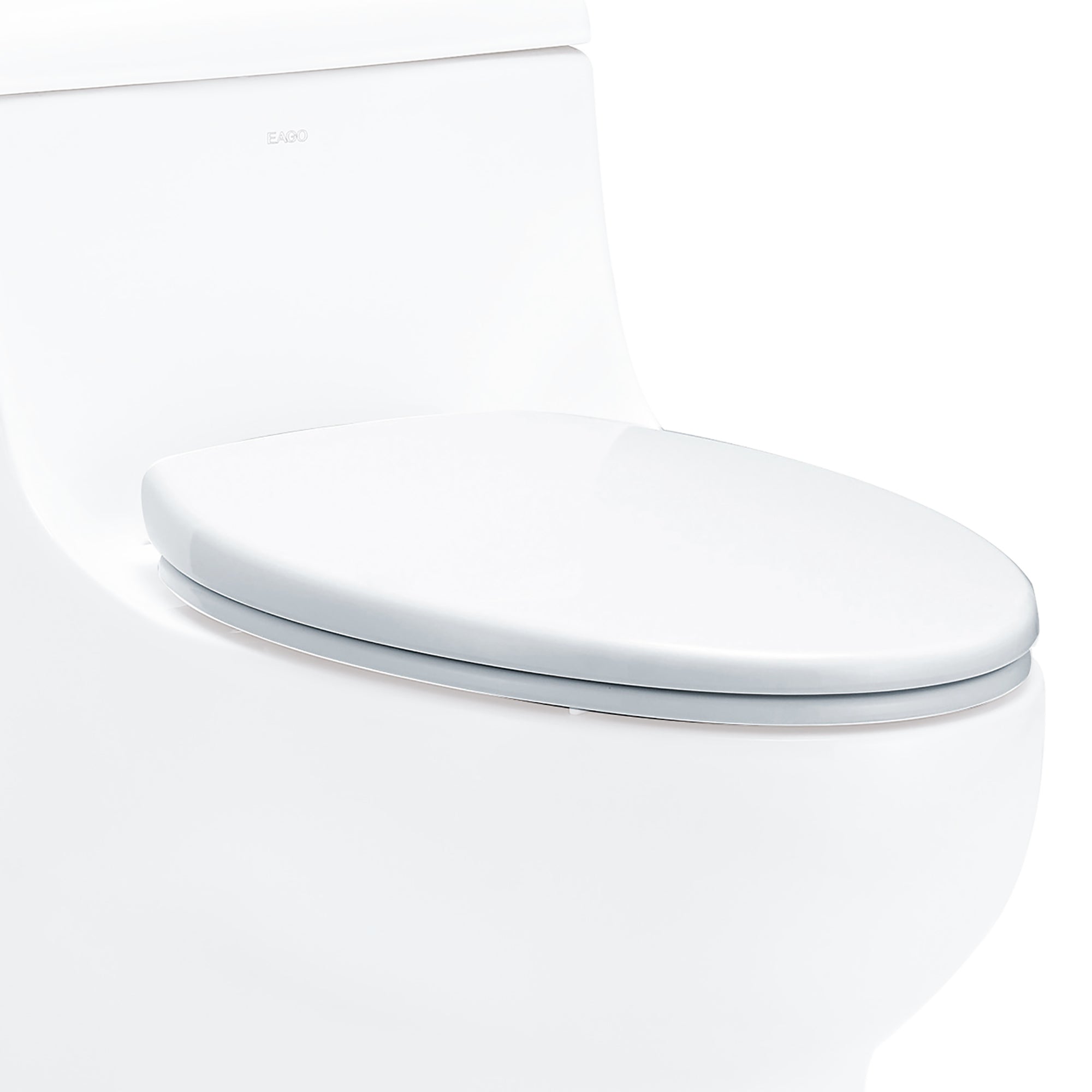 EAGO Plastic, White, R-358SEAT Replacement Soft Closing Toilet Seat for TB358