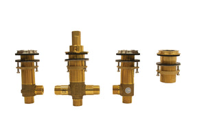 Alternate Image for TOTO Four-Hole Roman Tub Filler Rough-In Valve, Polished Nickel, Brass, TBN02204U#PN