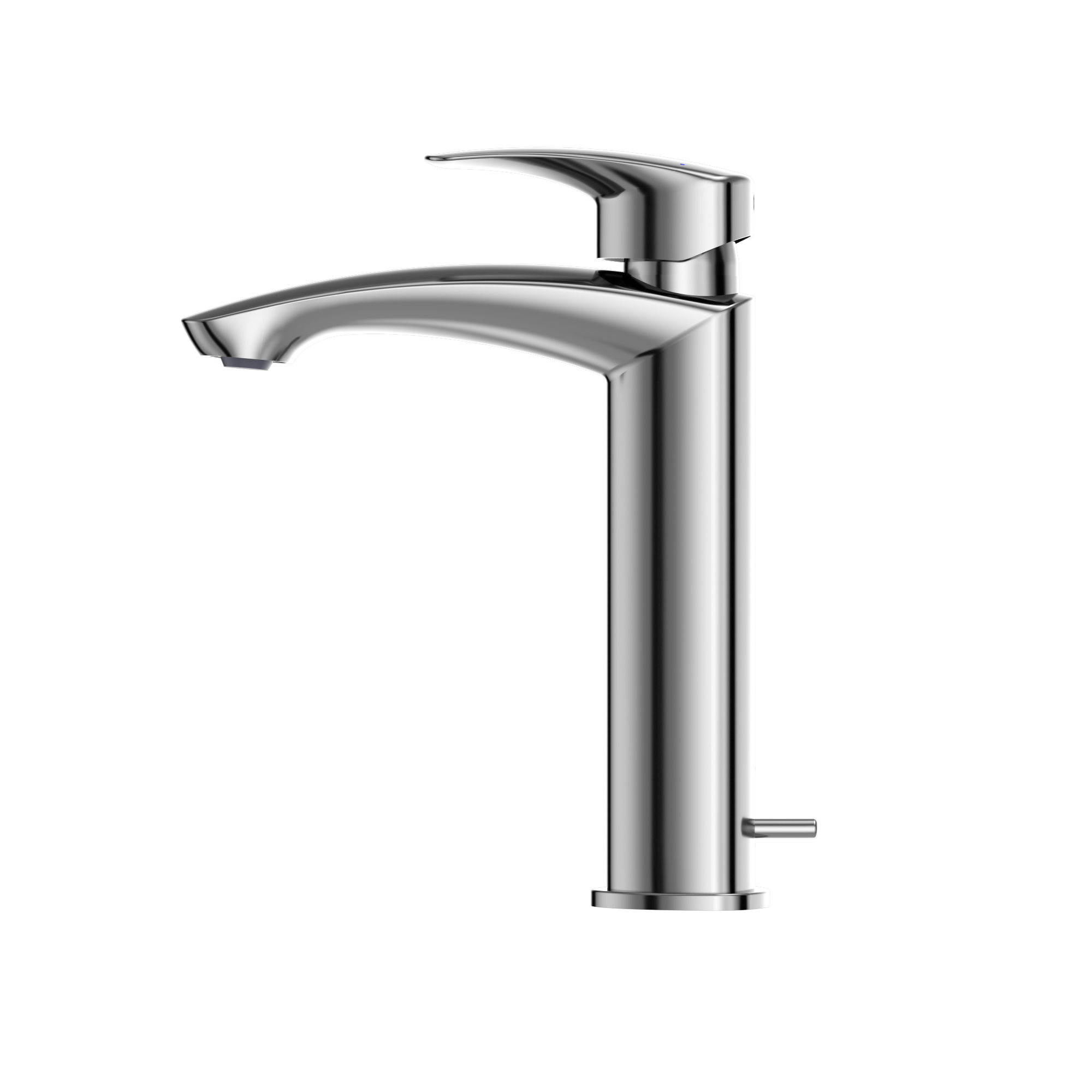 TOTO GM 1.2 GPM Single Handle Semi-Vessel Bathroom Sink Faucet with COMFORT GLIDE Technology, Polished Chrome, Brass, TLG09303U#CP