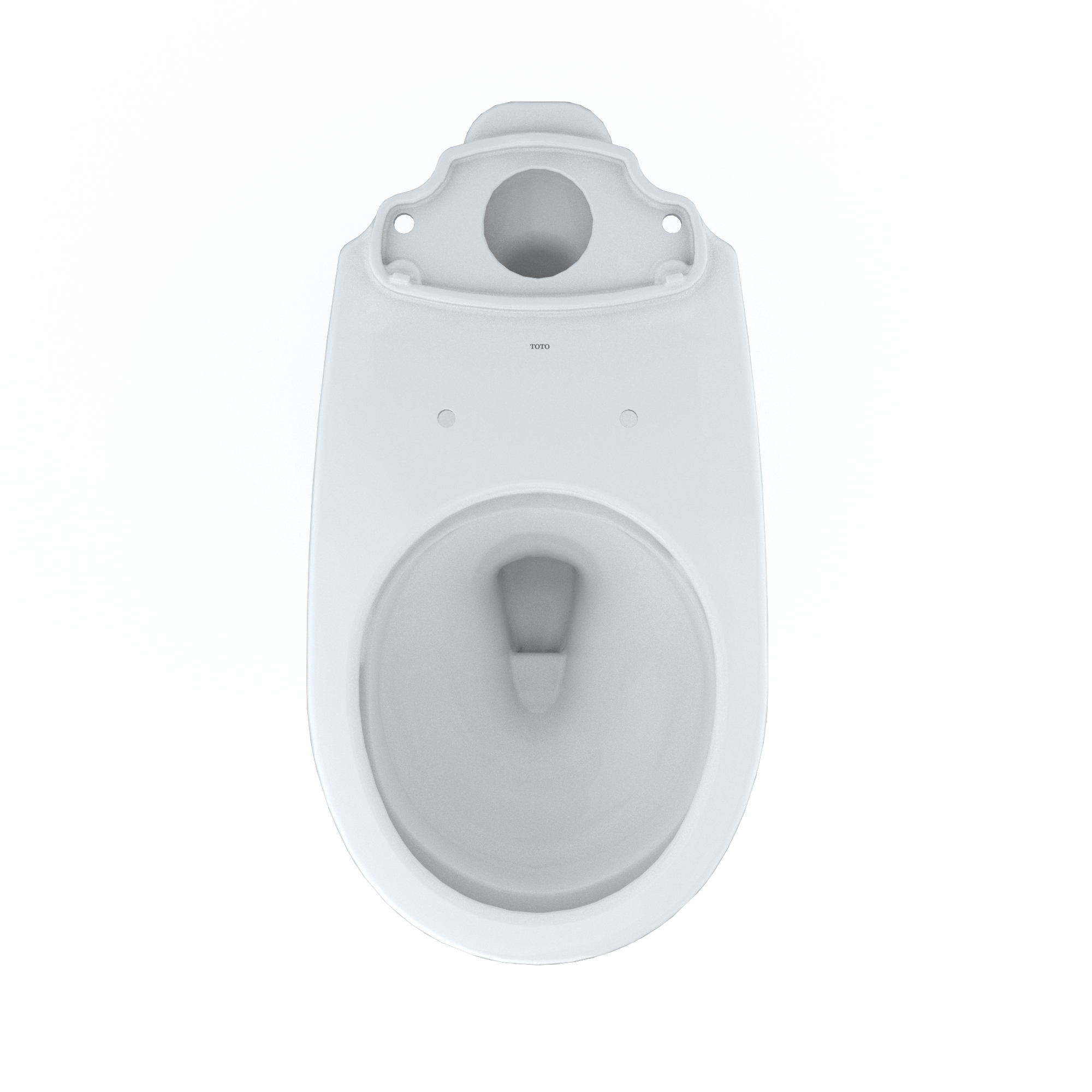 TOTO Drake Round TORNADO FLUSH Toilet Bowl with CEFIONTECT, Cotton White, Vitreous China, C775CEFG#01