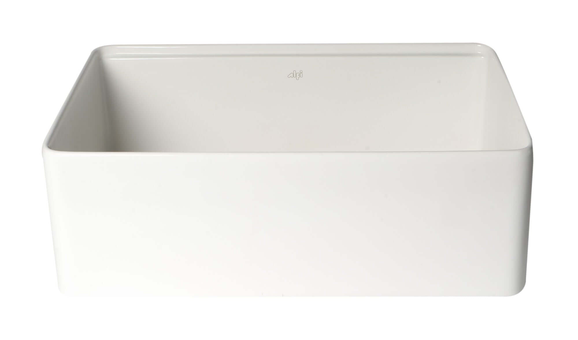ALFI brand 30" Fireclay Workstation Farmhouse Sink with Accessories, White, ABFS3020-W
