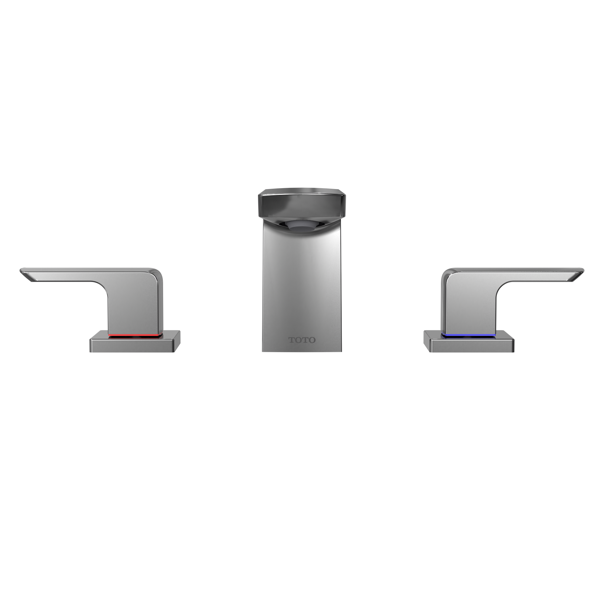 TOTO GR Series 1.2 GPM Two Handle Widespread Bathroom Sink Faucet with Drain Assembly, Polished Chrome, Brass, TLG02201U#CP