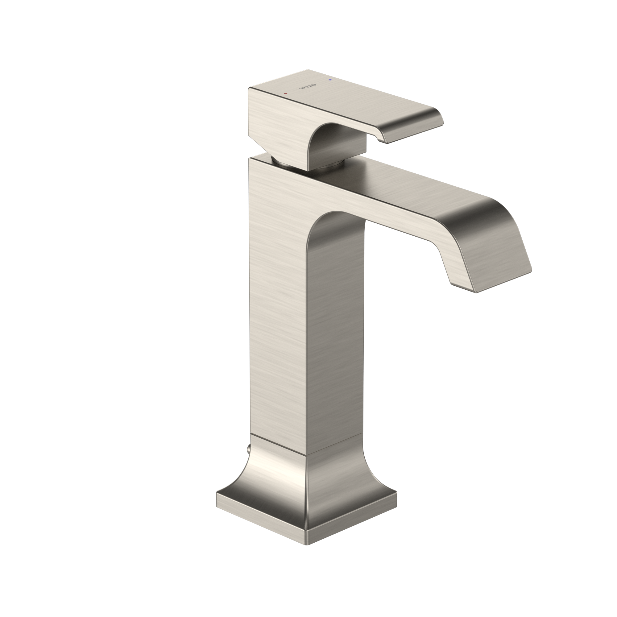 TOTO GC 1.2 GPM Single Handle Semi-Vessel Bathroom Sink Faucet with COMFORT GLIDE Technology, Brushed Nickel, Brass, TLG08303U#BN