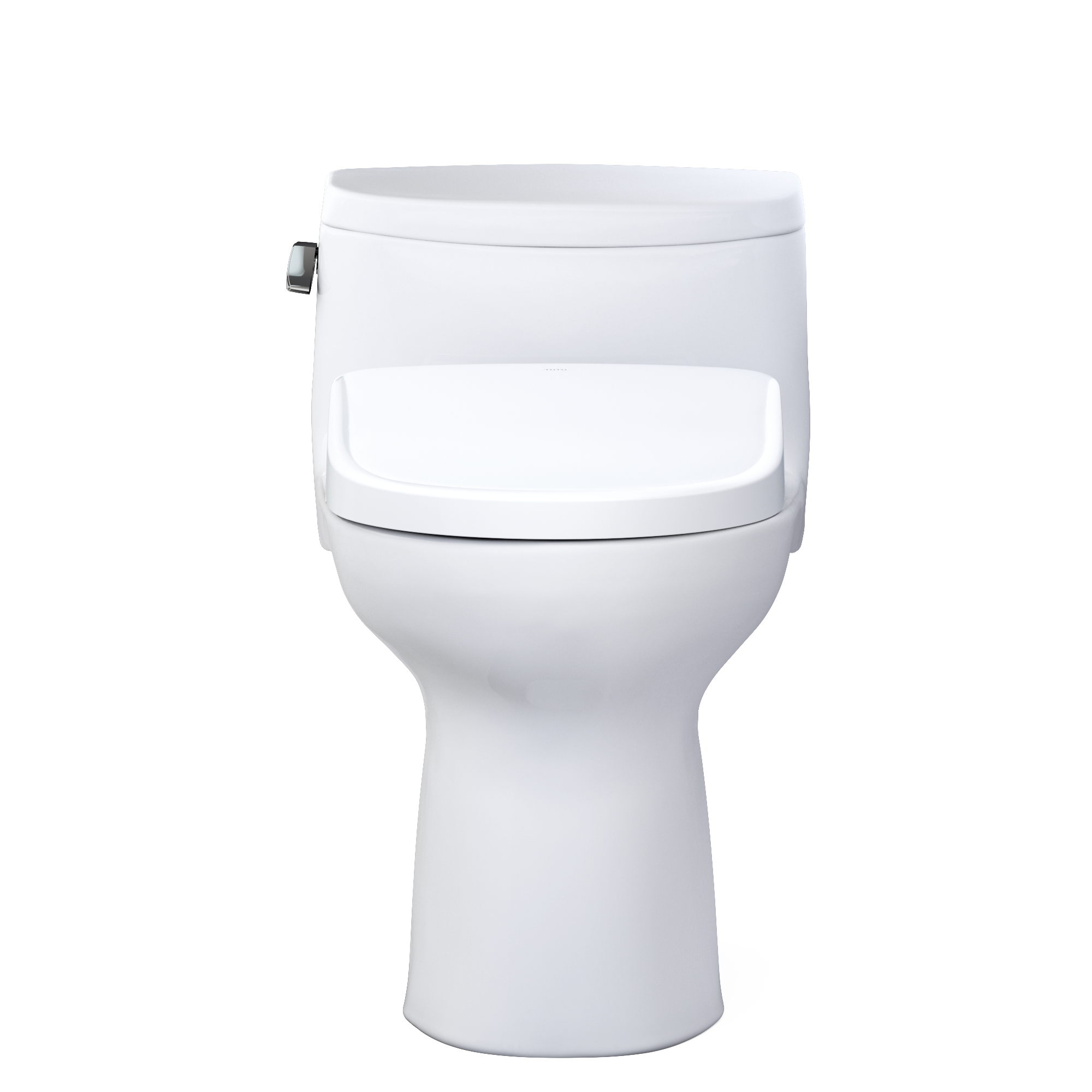 TOTO WASHLET+ Supreme II One-Piece Elongated 1.28 GPF Toilet and WASHLET+ S7A Contemporary Bidet Seat, Cotton White, Vitreous China|Plastic, MW6344736CEFG#01