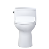 TOTO WASHLET+ Supreme II One-Piece Elongated 1.28 GPF Toilet and WASHLET+ S7A Contemporary Bidet Seat, Cotton White, Vitreous China|Plastic, MW6344736CEFG#01