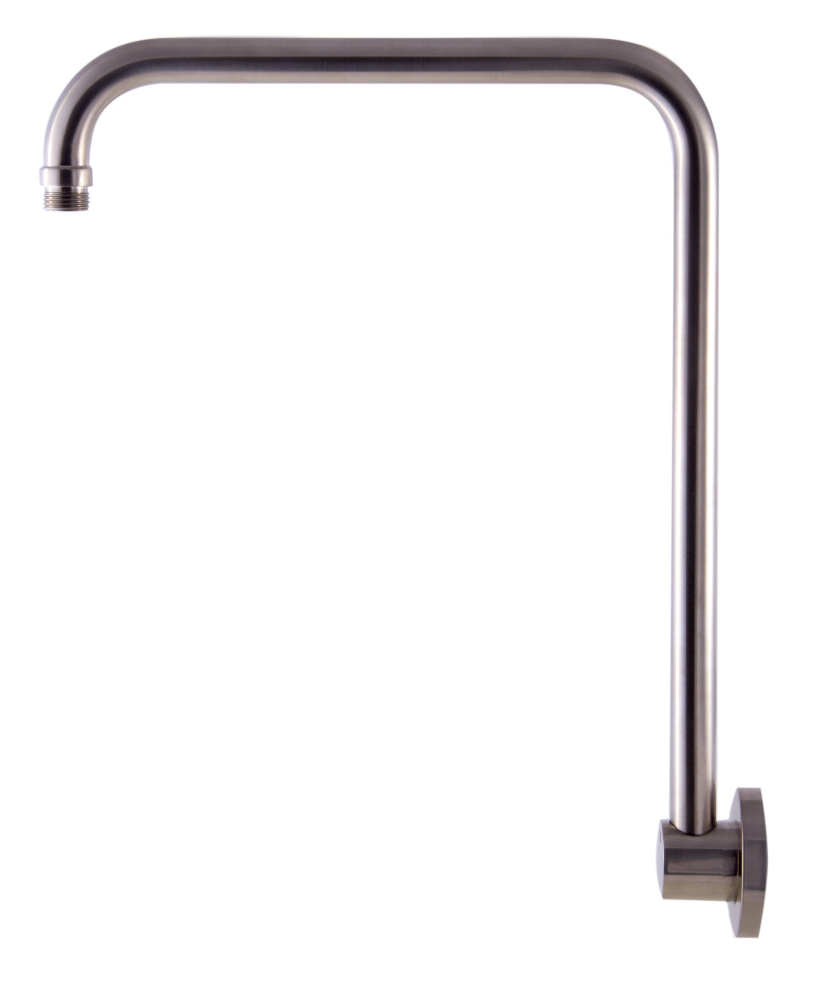 ALFI brand AB12GRW-BN Brushed Nickel 12" Round Raised Wall Mounted Shower Arm, Brass